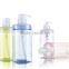 NEW 600ml round Plastic Lotion Pump Bottle Transparent Shower Gel/Shampoo Refillable Bottles Empty Container cap sprayer