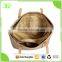 Top Quality Waterproof Matte Nylon Carrying Handbag with Two Leather Handle