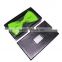 Black vellum bow ties packing boxes with pvc window