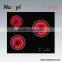 Convenient Black Ceramic Panel Large Induction Cooker with Knob Control
