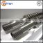 PVC pipe/profile production conical twin screws plastic extruder machine barrel and screw