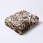 Super soft printed leopard fur +Non-woven Fabric Heating overblankets