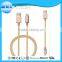 MFi certified c48 connector colorful LED indicator usb charger cable