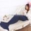 Knitted mermaid tail blanket crochet sofa mermaid blanket air condition mermaid blanket
