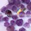 Natural small amethyst quartz crystal polyhedra for healing