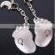 Zinc alloy spinning keychain for sale