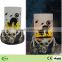 Led candle light Halloween decoration polyresin witch ghost skull lights