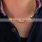 Popular jewelry for man with 5 in 1 element gold chain necklace