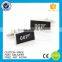 007 Fashion Custom Square Fill Black Color Soft Enamel Cufflinks