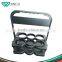 2-tier Promotional Plastic Beer Bottle Rack Mineral Water Stand Soda Cans Display Plastic Beverage Display Stand
