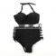 Swimsuit Swimwear Vintage Push Up Bandeau HIGH WAISTED Bikini Set
