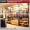 Shop clothes hanging wall display cabinets