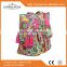 IR098 2015 Hot Sale candy color flower printing handmade christmas bags