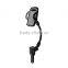 One hand operation flexible gooseneck dual USB ports car mobile charger stand for mobile phone