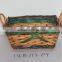 Wicker flower basket, garden basket, gift basket