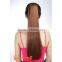 Blonde long straight synthetic claw clip pony tail hair pieces