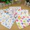 Personalized Cute Fancy 100% Knitted Organic Cotton Cartoon Printed Disposable Baby Bandana Teething Baby Bibs
