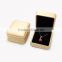Luxury gold color High-grade PU & plush Custom made Logo Jewelry box For Bangle Earrings Bracelets