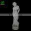 White marble bathing woman statue