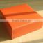 Chinese factories wholesale custom high-grade PU leather jewelry box, orange gift box