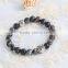 Summer style crystal Natural stone beads bangle The owl bracelet