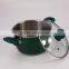 Green Non-Stick Stainless Steel Casserole With Lid