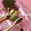 Cheapest 5pcs Rose Gold Toothbrush Shaped Oval Makeup Brush Set