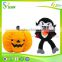 Promotion gift halloween plush monkey toy for kids with pumpkin