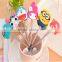 100% food grade flexible silicone baby spoon with custom logo
