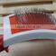 Plastic pet slicker brush with tied card packing