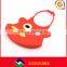 Silicone Rubber Adjustable Waterproof Baby Washable Toddler Feeding Bibs