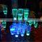costom led glass 150ml liquid active Decorative LED champagne glass glow cup for club