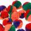 Multi color cashmere pompom fro kids crafting