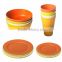 Quality assurance Traditional Antique Bamboo Fiber Dinnerware Sets