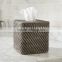 Natural rattan tissue box