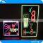 New product DIY make LED colorful lighting writing board / outdoor acrylic LED menu board