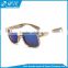 Hot selling fashion grain design imitation wood sunglasses with custom Logo