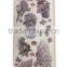 Purple Colorway Tulip & Butterfly Design Sticker, Classic Decorative Shinny Glitter Sticker