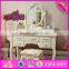 2016 wholesale luxurious bedroom solid wooden makeup vanity W08H057