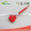 WCHXK06 Premium Comfort Stainless Steel Locking heart shape Food Tongs with Heat Resistant Silicone Heads, Good Grip