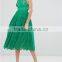 Lace Clothing OEM Square Neck Box-pleat Skirt Prom Dress Fashion Design Midi Prom Dress