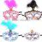 Cheap adult party eye mask with feather M5117