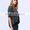 new design ladies heavy sequin embroideried embellishment beaded top Women Blouse