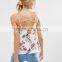 tiered floral cami top lined chiffon women wear