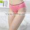 sexy high quality 100% cotton pure color pants underwear/young lady low-waist pants