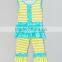2017 Summer Outfits Clothing Set Cotton Sleeve Children Kids Girls Cute Colorful Ruffled Boutique Outfits
