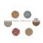 Wood Sewing Buttons Scrapbooking 2 Holes Round At Random Chakra Pattern 20mm Dia