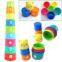 Toys 004：Educational Learning Number Letters Stacking Cups Tower Toy For Child WJ0026