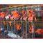 Manual chain hoist for moving and handling works