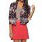 CHEFON Cropped Floral Blazer CFB009